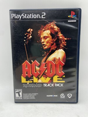 AC/DC Live Rock Band Track Pack PS2 Playstation 2 Complete W/ Manual ...