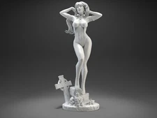 Red Vampirella 3D printed Model Kit Figure Unpainted Unassembled Resin GK