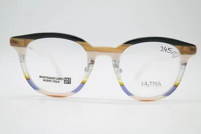 Lunettes ULTRA POMPEI Multicolore Blanc Ovale Monture De Lunettes Neuve - Photo 1/4