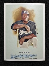 RICKIE WEEKS #168 2010 Topps Allen & Ginter's Milwaukee Brewers