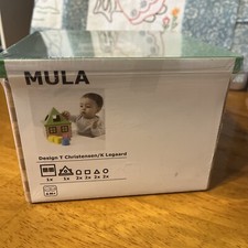 Wooden shape sorter HOUSE from IKEA colours MULA NEW