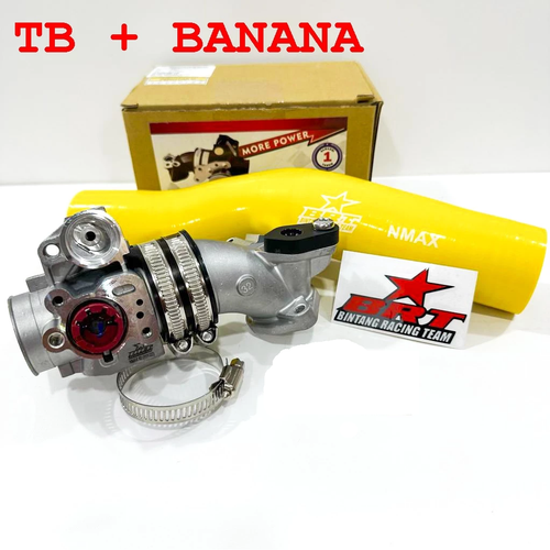 Fits Yamaha NMAX Old 2017-2022 Throttle Body TB 32mm with Rubber Banana Racing - Picture 2 of 6