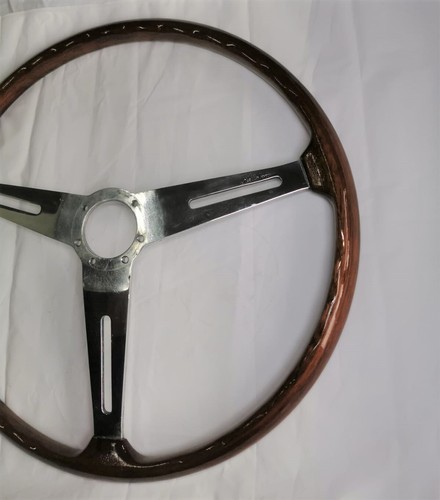 HELLEBORE classic wood Steering Wheel 40CM volante legno auto d'epoca USATO - 第 9/10 張圖片
