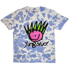 Yungblud 'Face' Blue Tie Dye T shirt - NEW