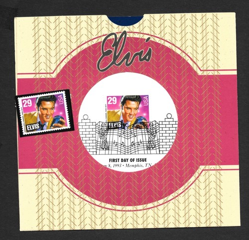 US Stamps Elvis Presley First Day Issue M N/H Stamp, Sleelve & insert