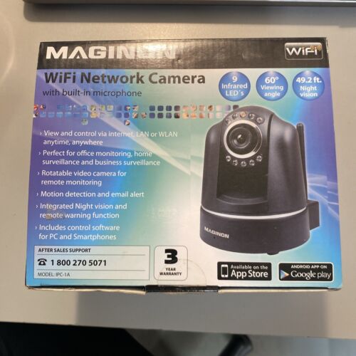Kamera sieciowa MAGINON WLAN, nowa w pudełku - Zdjęcie 1 z 10