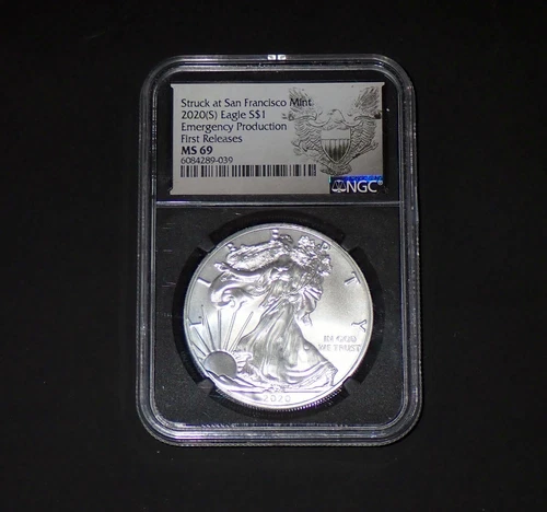 2020-S Silver Eagle  Emergency Production MS 69 NGC Early Releases