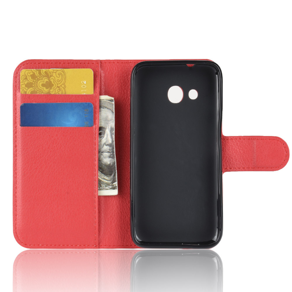 Wallet Leather Flip Card Case Cover For Vodafone Alcatel U3 3G Genuine