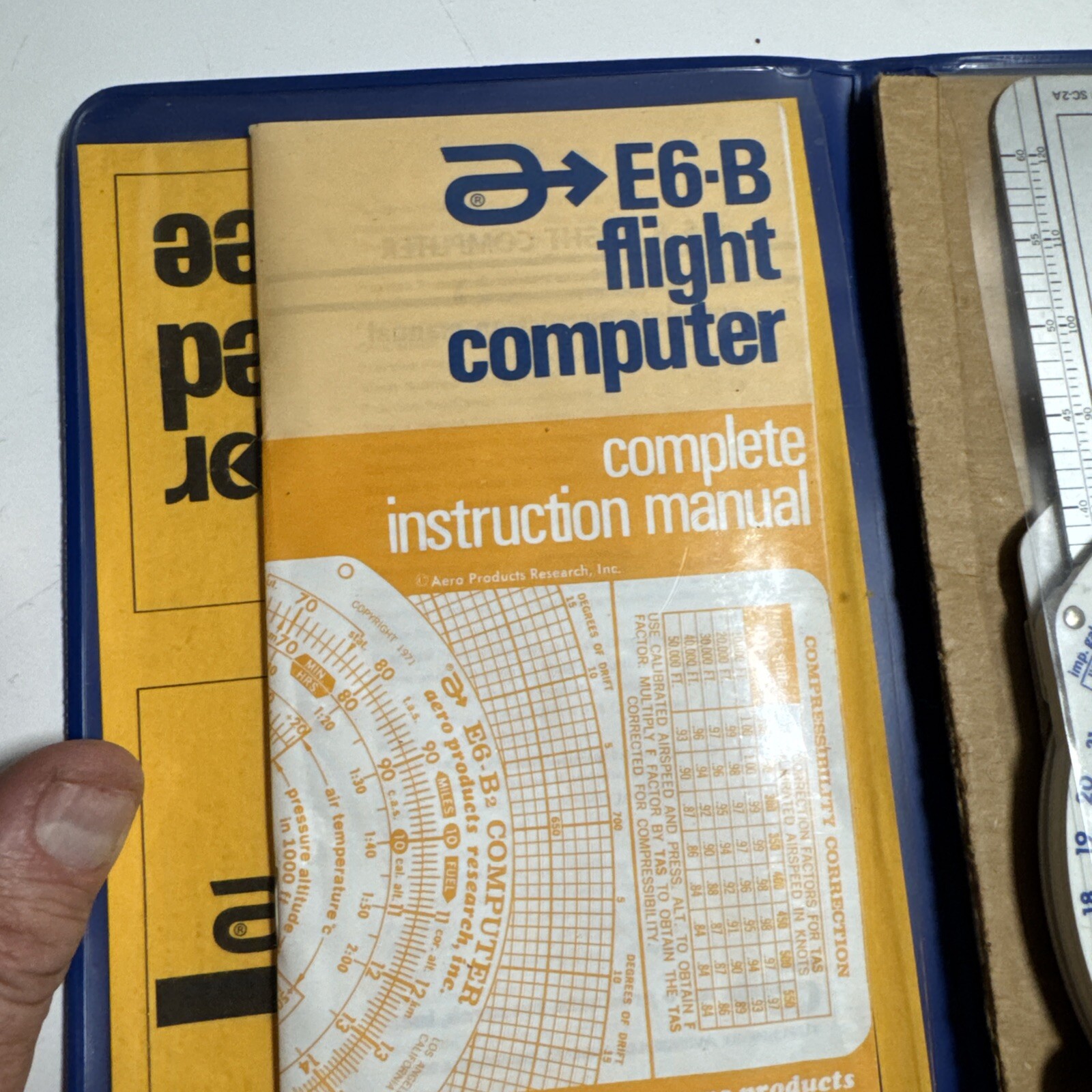 asa E6-B Metal flight computer With Case And Manual | eBay
