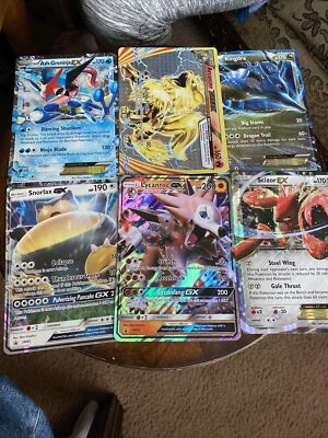 Lot Of 6 Pokémon Oversized Cards Ash-Greninja EX Gx Break Promo