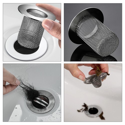 1PC Sink Mesh Strainer Basin Stainless Sink Filter Debris Drain Stopper Filter - 第 7/12 張圖片