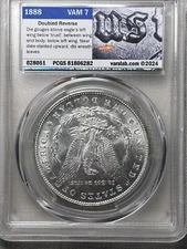 1888 P PCGS MS65 VAM 7 Near Sltd Date, Die Gouge Stage 1 Morgan Silver Dollarilv