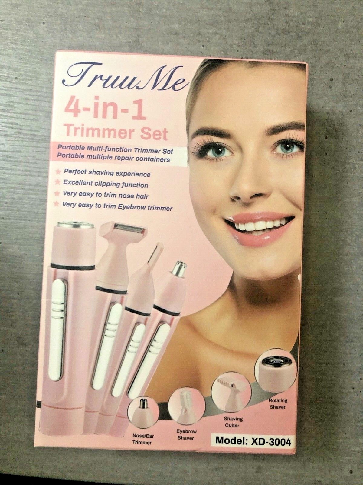 EPILATORE DEPILATORE EPIL RASOIO ELETTRICO DONNA 4 IN 1 IDEA REGALO NATALE
