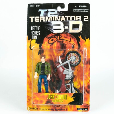 MOC 1997 Kenner T2 Terminator 2 3D Actionfigur - John Connor Motorrad