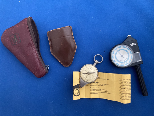VINTAGE K&R RAD OPSIMETER KARTENMESSWERKZEUG UND UNBEKANNT MADE IN GERMANY - Bild 2 von 3
