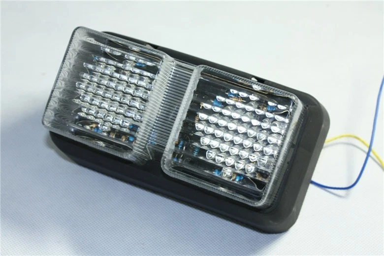 Luz trasera LED transparente señal de giro de freno para Honda RC51 RVT1000R/VTR-SP1/VTR-SP2 Foto 3 de 4