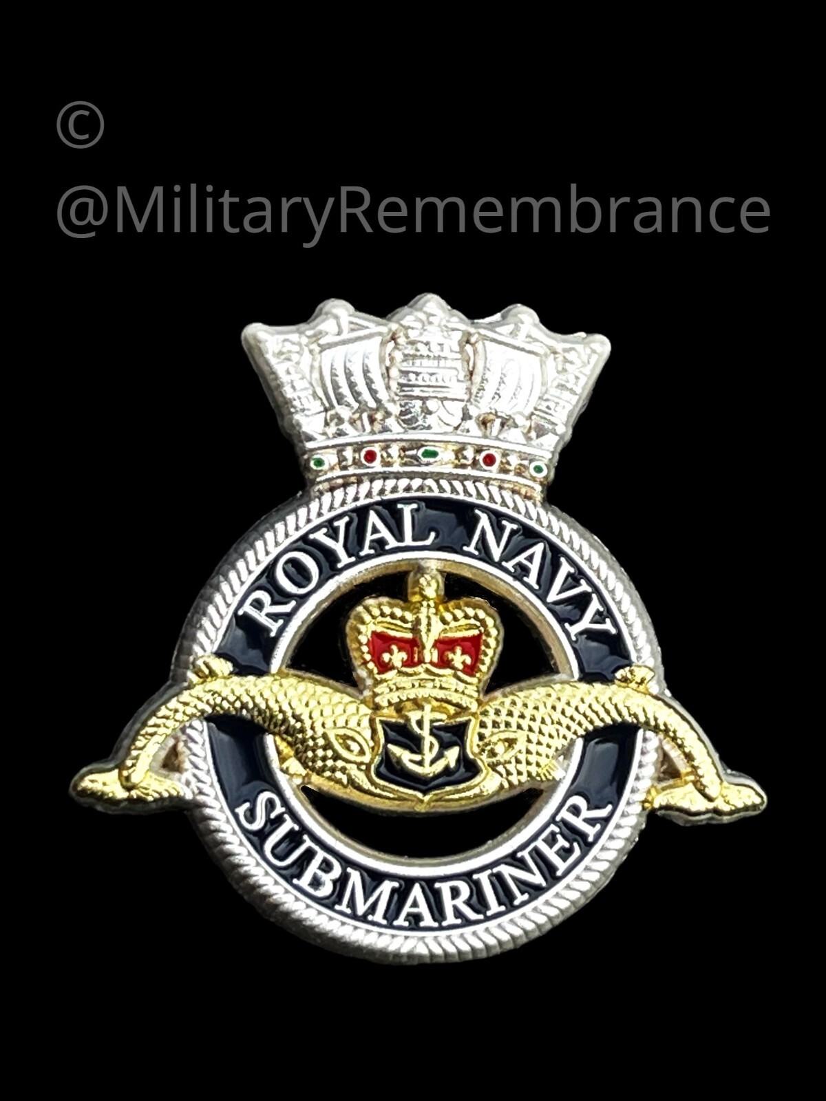 HM Submariners Royal Navy Lapel Pin (C168)-image