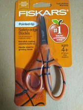Fiskars 5" Non-Stick Pointed Tip Safety Edge Blades Basketball Right and Left us