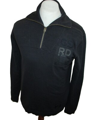 G-STAR ROOTS 1/2 ZIP KNIT L/S 1/4  HERREN STRICK Pullover  Eher Gr M 66CM!