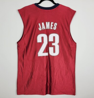 LeBron James #23 Cleveland Cavaliers Red NBA Elevation Basketball