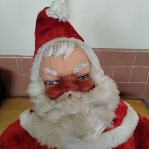 Commonwealth PA USA Rubber Face Santa Claus Plush 22" 50s Vintage Teens Tots NY - Picture 3 of 16
