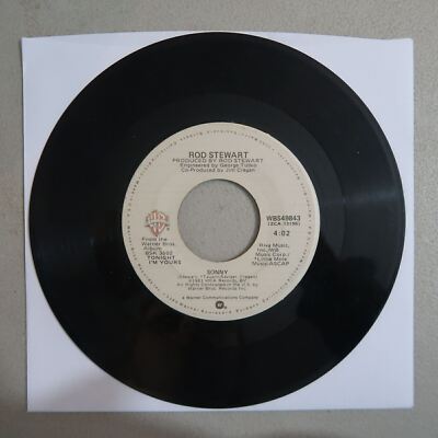 Rod Stewart Sonny & Young Turks Vinyl 45 Warner Bros. VG 7-70