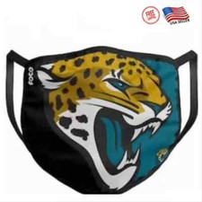 Jacksonville Jaguars Face Mask Cloth Reusable Washable Cotton Unisex Adult Sport