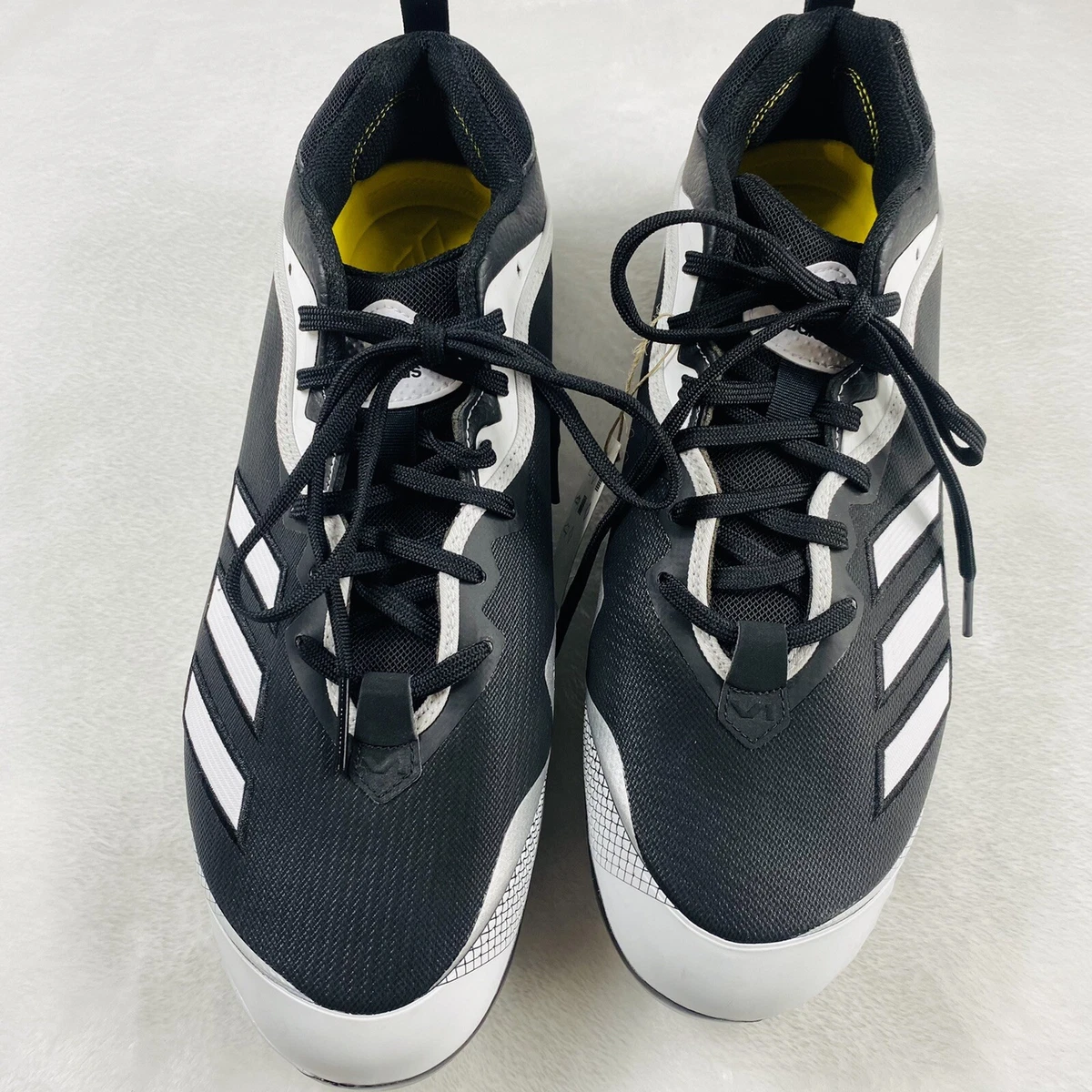 NEW Adidas Icon 6 Bounce TPU Baseball Cleats Men\'s Size 13.5 Black/White. (2) adidas Icon 6 Bounce Black White for Sale | Authenticity  main image 3