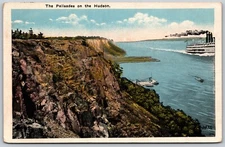 The Palisades on the Hudson VINTAGE Postcard 3468