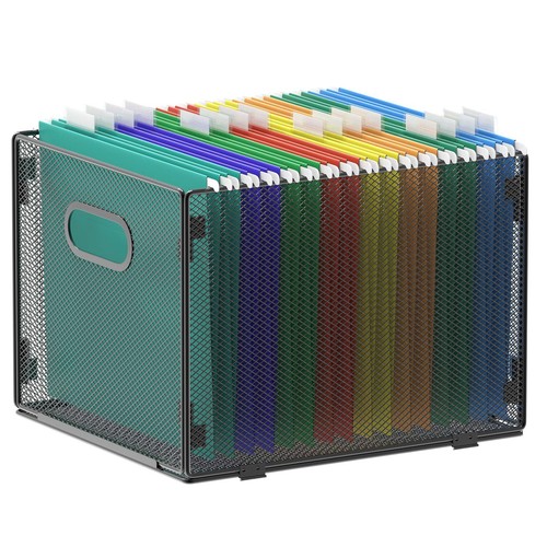 Lot De 10 Dossiers Suspendus A4 En Papier - Couleurs Assorties Pour Classement Bureau Ou Maison