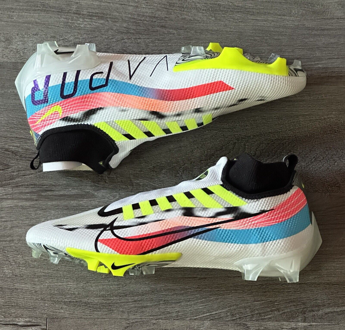 Nike Vapor Edge Elite 360 NBY Mens Football Cleats White OBJ 