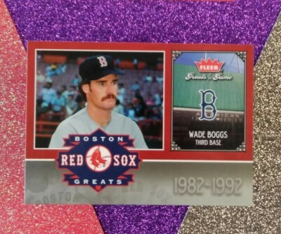 2006 Fleer GREATS ''RED SOX Greats''  WADE BOGGS ~ *200 HITS 7 Years in a Row!! 