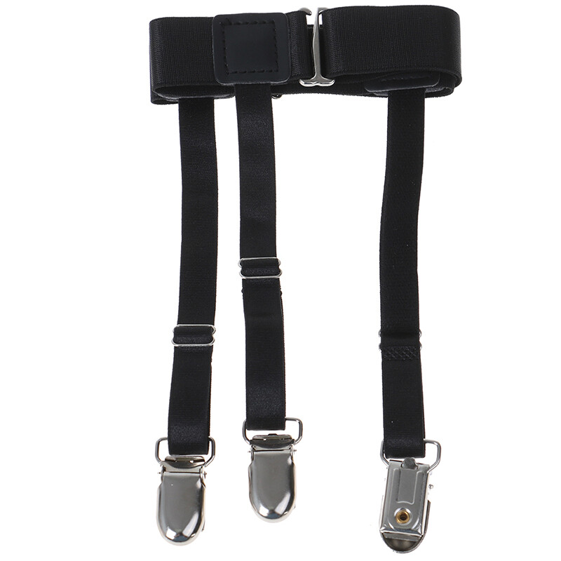 2 Pcs Men Shirt Stays Belt Nonslip Locking Clips Keep Shirt Tucked Leg St^ eBay