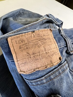 Vintage Levi's Jeans 40517-0913 36X32 USA Made 80s Orange Tab