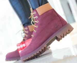 pink timberlands junior