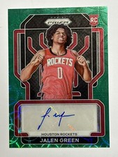 2021-22 NBA Panini Green Prizm Rookie Card - Jalen Green 1/8