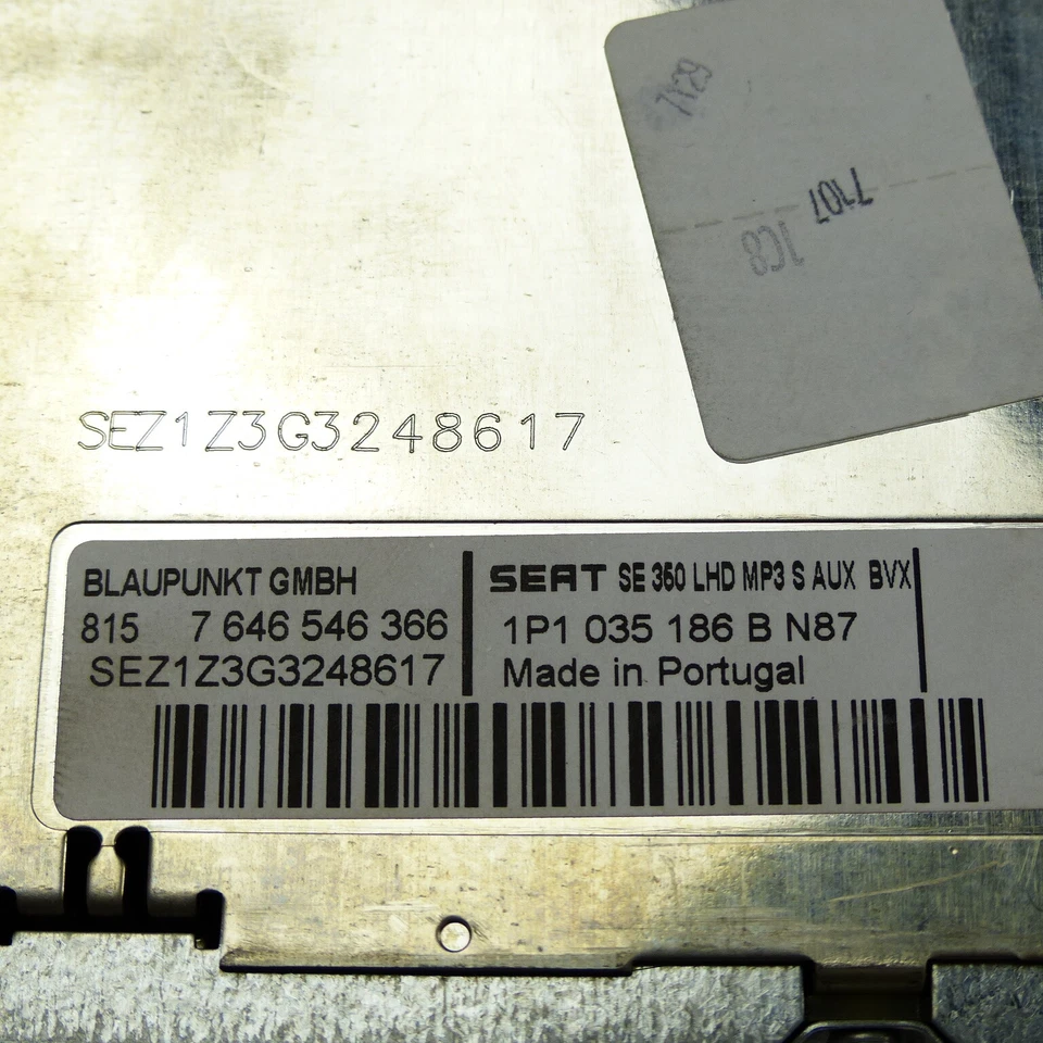 Autoradio MP3 Radio mit CD Player 1P1035186B Seat Leon 1P 2007 - Bild 4 von 4