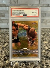 2013 Finest UFC Glover Teixeira Gold Refractor /88 PSA 8