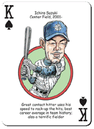 Nuevas tarjetas de juego de héroes de béisbol de los Marineros de Seattle Herodecks - Imagen 3 de 5