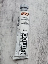 Golden Artist Heavy Body Acrylic Paint 2-Fl Oz Tube ~ Iridescent Copper (Fine)