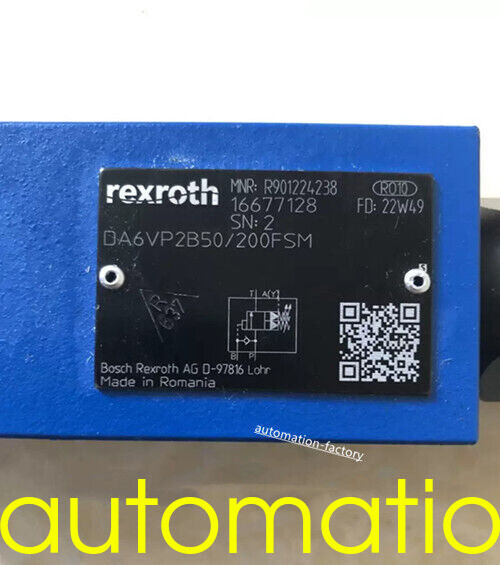 Valvola Rexroth R901224238 DA6VP2B50/200FSM - Nuova, Made In Germany