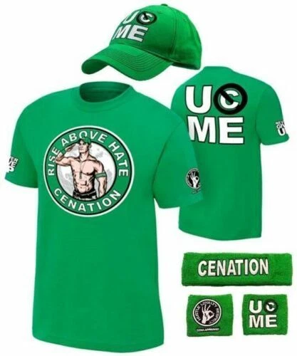 Hat T-shirt Wristbands for John Cena Costume gift jogger mens children boys * - Picture 3 of 30