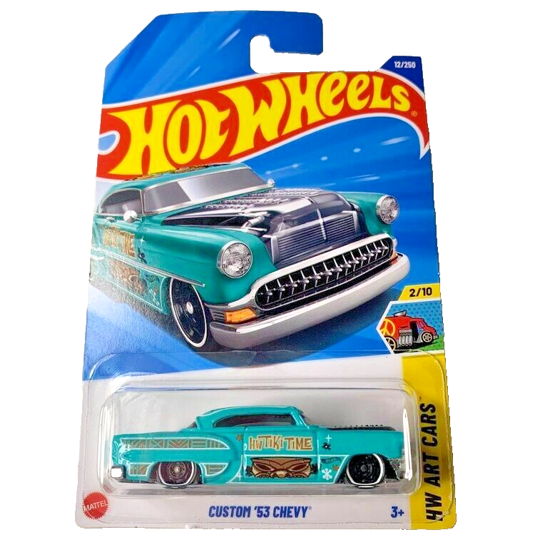 HOT WHEELS 2025 CUSTOM '53 CHEVY TEAL 12/250 HYW68 HW ART
