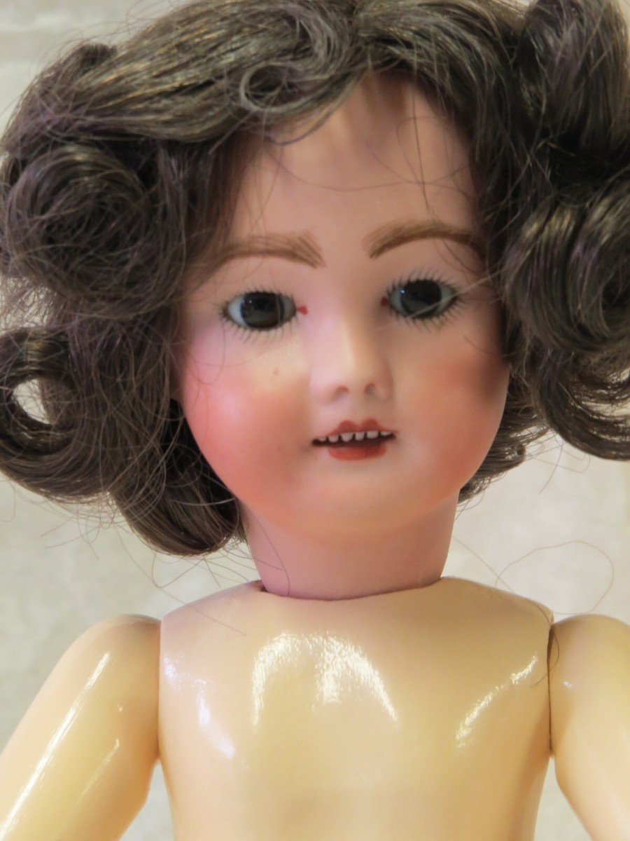 Poupée Bleuette 301 – Reproduction Ancienne 27 Cm – Tête Biscuit Porcelaine, Corps Bois