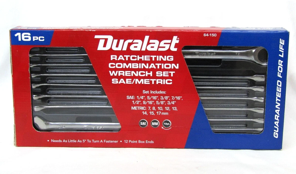 Duralast 6 pc cheap ratcheting wrench set