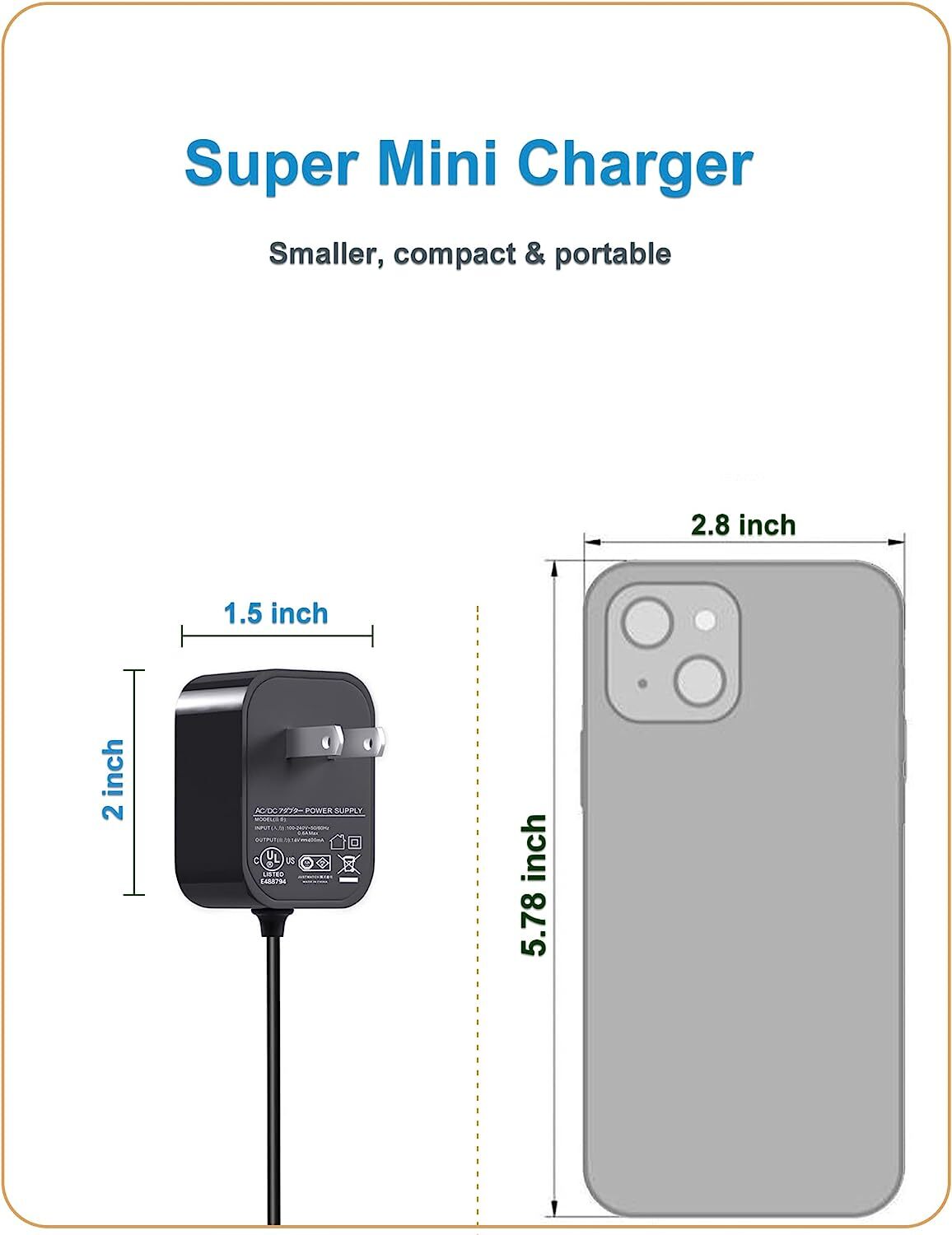 Charger for Bissell Pet Stain Eraser PowerBrush 2837 2842 2846 2877