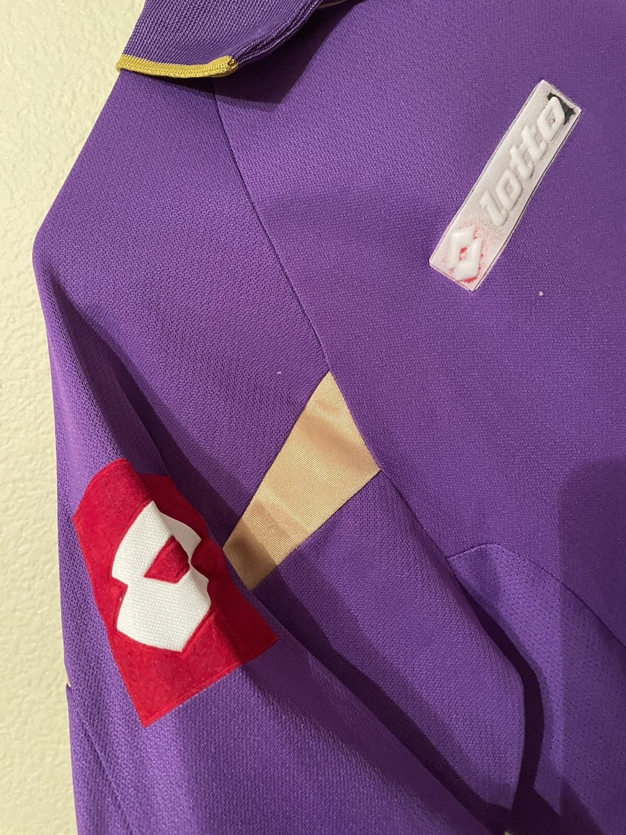 Lotto ACF Fiorentina Longsleeve Soccer Jersey L Mens Purple Felt