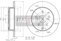 2X Maxgear 19-2466 Bremsscheibe FüR Toyota