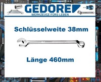 RingmaulschlüSsel 1 B Sw 38 Mm LäNge 460 Mm Form B Cv-Stahl Gedore # 6003500