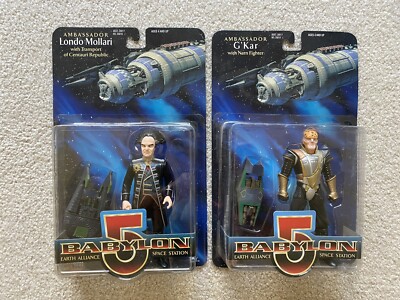 2 Babylon 5 Figures- Londo Mollari & G Kar- 6 -New and Sealed